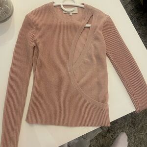 Michele Mason pink shirt